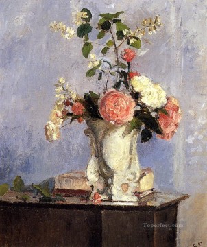 Camille Pissarro Painting - ramo de flores 1873 Camille Pissarro